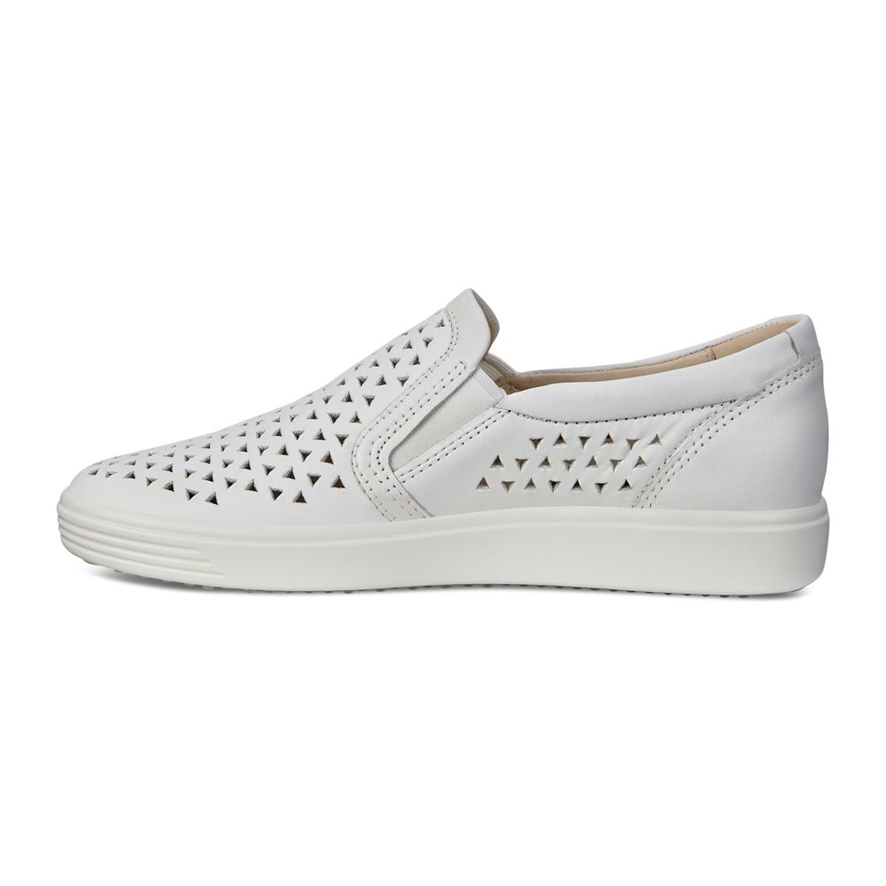 Slip On Mujer - ECCO Soft 7 Sneakers - Blancos - CWM641502